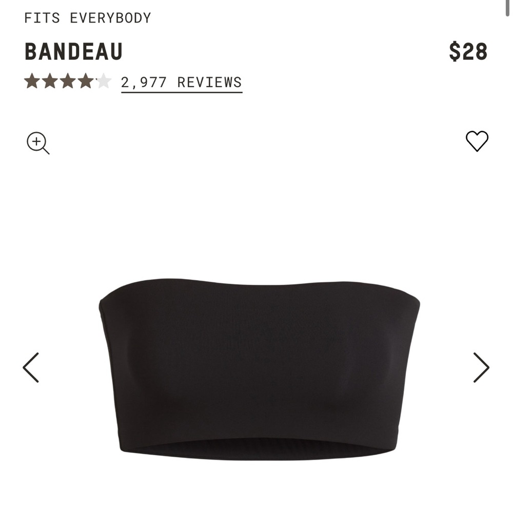 Skims fits everybody bandeau size medium